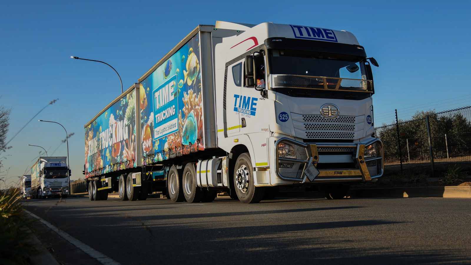 TIME Trucking freight vehicle